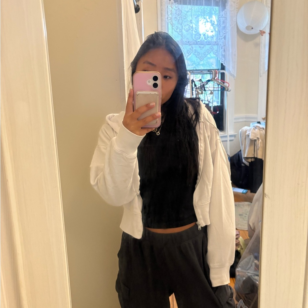 Gilly Hicks Off-White Zip-Up Jacket